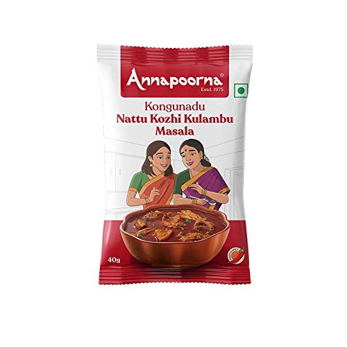 Annapoorna Nellai Puli Kulambu Masala 40gms (Pack of 4)
