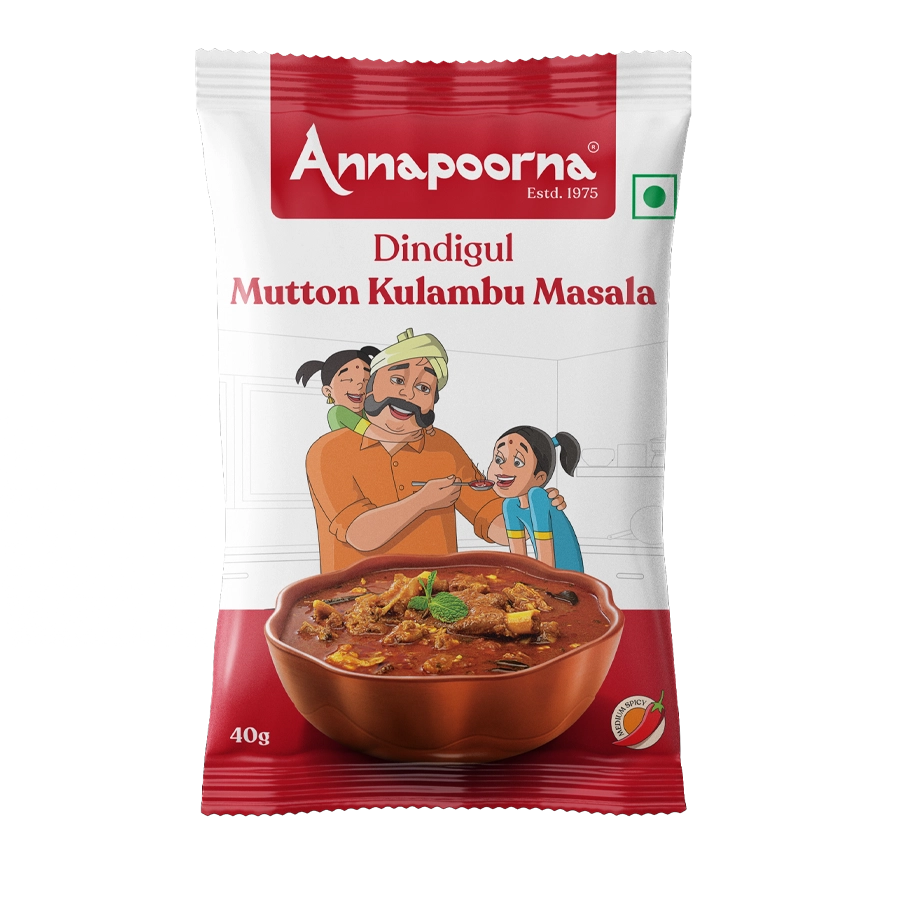Annapoorna Dindigul Mutton Kulambu Masala 40gms (pack of 4)