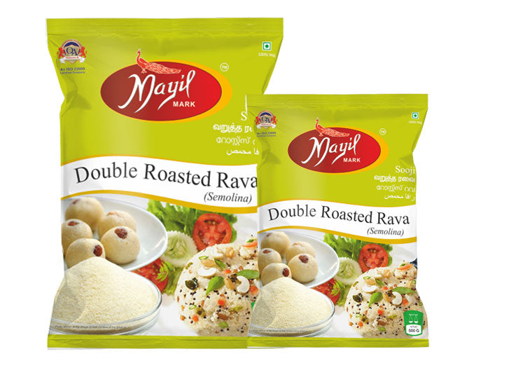 MAYILMARK DOUBLE ROASTED RAVA 500 GMS (Pack of 2)