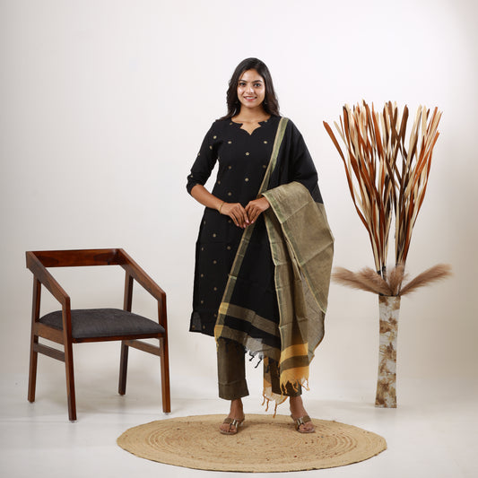 Cotton Black Dollar set