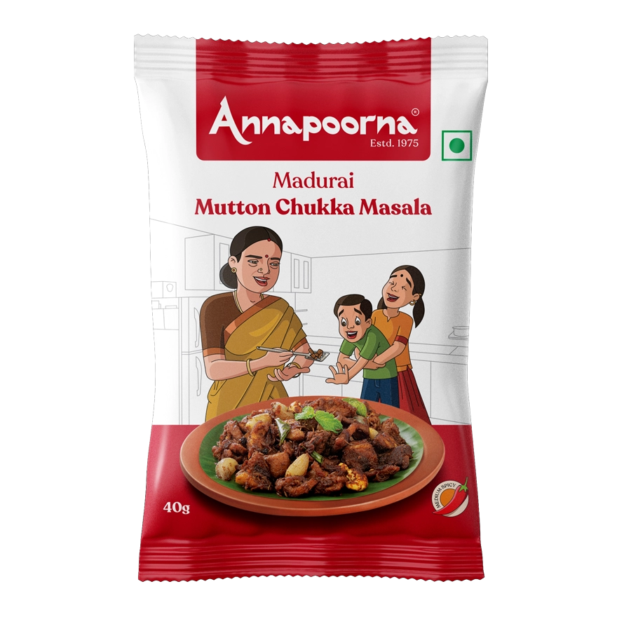 Annapoorna Madurai Mutton Chukka Masala 40gms (Pack of 4)