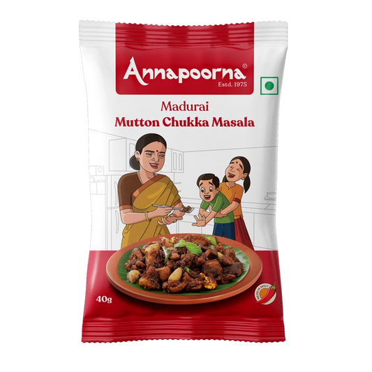 Annapoorna Madurai Mutton Chukka Masala 40gms (Pack of 4)